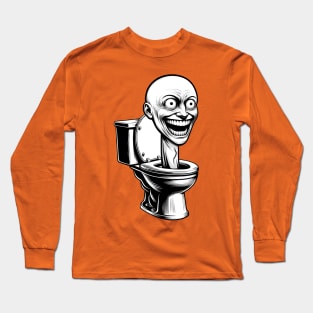 Skibidi Toilet: Modern and Terrifying Design Long Sleeve T-Shirt